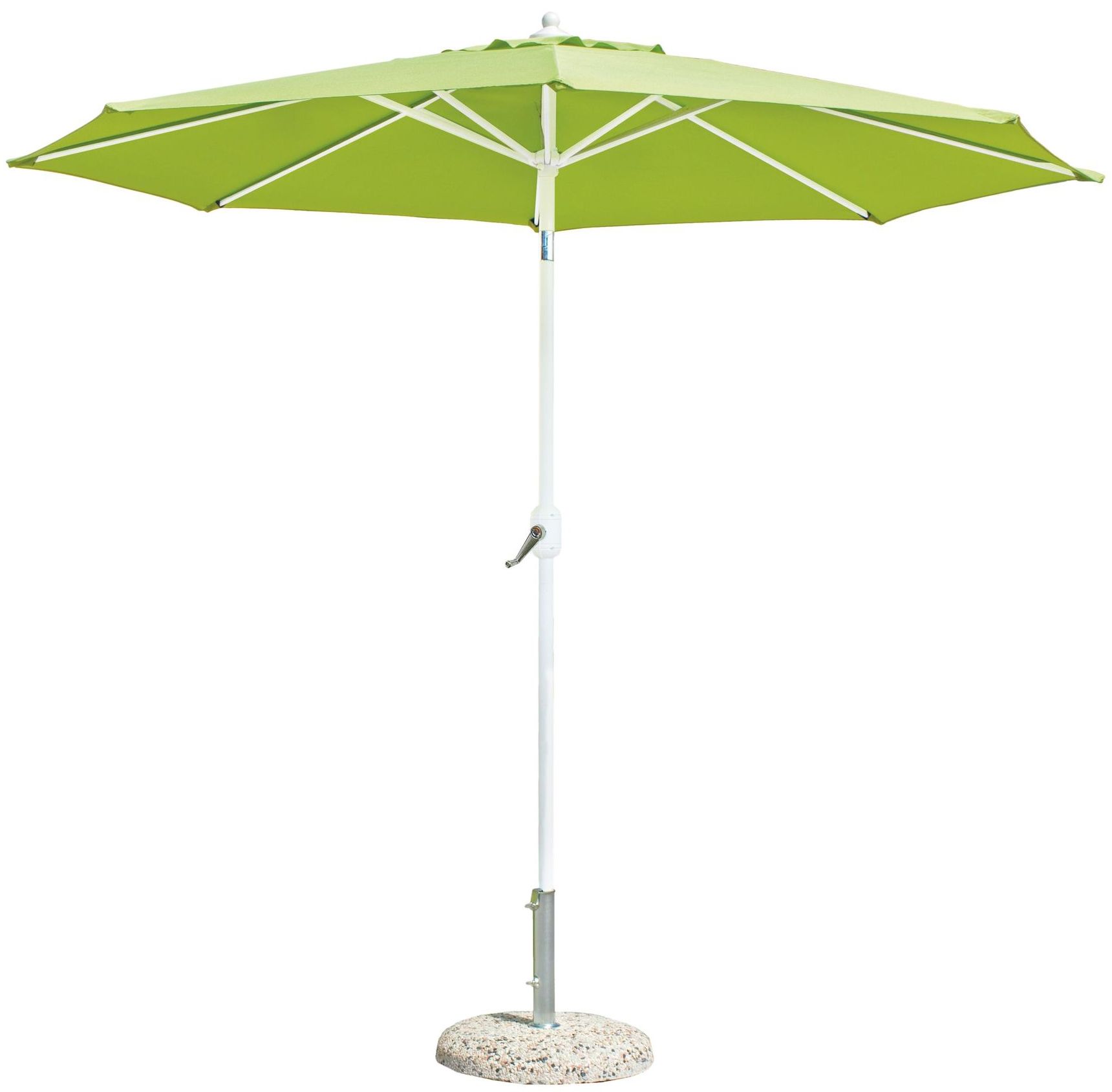Зонт от солнца Турин зеленый 2,7м цвет каркаса белый