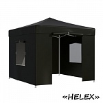 Тент-шатер быстросборный Helex 4332 3x3х3м, чёрный (полиэстер)